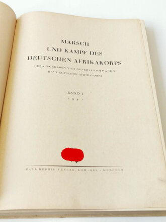 Marsch und Kampf des DAK, DIN A4, 214 Seiten
