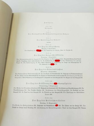 "Reichstagung Nürnberg 1937" Sehr guter Zustand, in Pappschuber