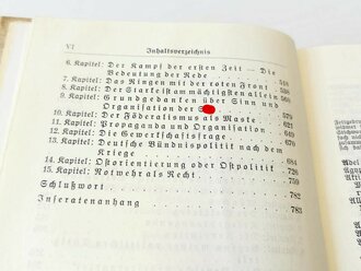 Adolf Hitler "Mein Kampf" Hochzeitsausgabe der Stadt Mannheim in gutem Zustand, der Schuber beschädigt