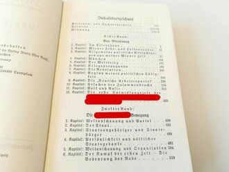 Adolf Hitler "Mein Kampf" Hochzeitsausgabe , Vorsatzblatt herausgetrennt