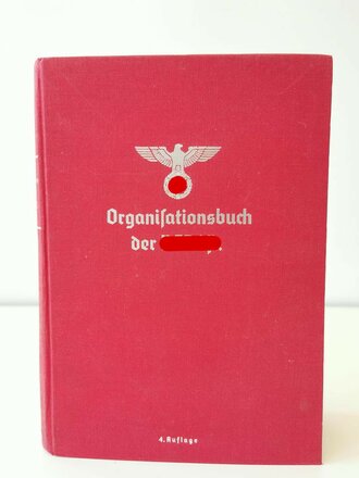 Organisationsbuch der NSDAP, 4.Auflage 1939 , guter Zustand