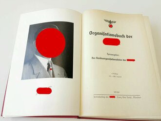 Organisationsbuch der NSDAP, 4.Auflage 1939 , guter Zustand