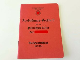 Ausbildungsvorschrift für die politischen Leiter der...