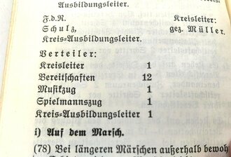 Ausbildungsvorschrift für die politischen Leiter der NSDAP, 79 Seiten, Kleinformat