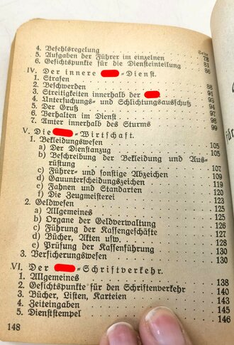 Dienstvorschrift für die SA der NSDAP, 270 Seiten