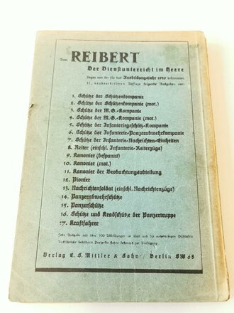 Der Dienstunterricht im Heere, Ausgabe für den Pionier 1938/39. Gebraucht, komplett