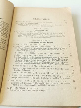 Der Dienstunterricht im Heere, Ausgabe für den Pionier 1938/39. Gebraucht, komplett