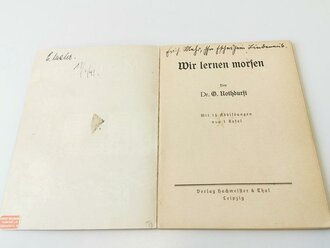 "Wir lernen Morsen" 38 Seiten