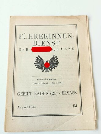 Führerinnen Dienst der Hitler Jugend, Ausgabe JM...