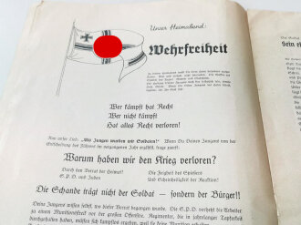 Führer Dienst der Hitler Jugend, Ausgabe vom März 1936 Gebiet 13 ( Hessen Nassau) DIN A4