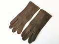 Paar braune Wildlederhandschuhe für Offiziere datiert 1938