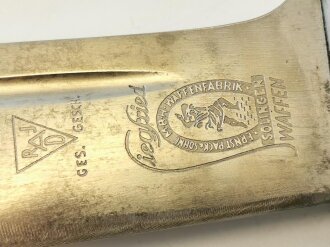 Reichsarbeitsdienst Hauer für Mannschaften. Hersteller Siegfried Waffen. Scheide original lackiert