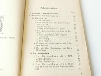 Beschreibung, Handhabung und Bedienung des MG34, Teil 1 mit 76 Seiten