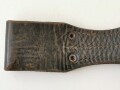 Koppelschuh zum Seitengewehr M84/98 ( für K98 ) der Wehrmacht , spätes Stück mit Hohlnieten und Reichsbetriebsnummer