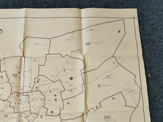 Reichsparteitag 1933, Großformatiger Plan des Quartieramt mit Gebitseinteilung der 26 Gauabschnitte
