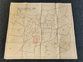 Reichsparteitag 1933, Großformatiger Plan des Quartieramt mit Gebitseinteilung der 26 Gauabschnitte