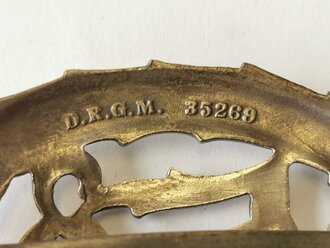 Deutsches Turn- und Sportabzeichen DRA in Silber, Hersteller Wernstein Jena Fertigung vor 2.Weltkrieg