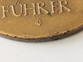 Nicht tragbare Medaille des Reichssportführer von Tschammer im Osten "In Anerkennung einer hervorragenden Leistung gegeben vom Reichssportführer" Durchmesser 50mm