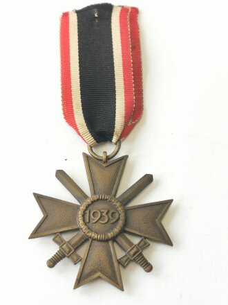 Kriegsverdienstkreuz 2. Klasse mit Schwertern am Band, Ringmarkierung "87" für Roman Palme, Gablonz