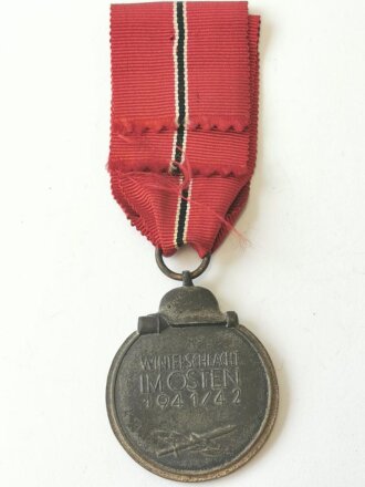 Medaille Winterschlacht im Osten, am Band. Hersteller "19" im Ring für Wiedmann