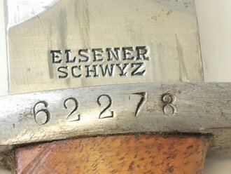 Schweiz, Seitengewehr Schmidt-Rubin Modell 1918/11/31, guter Zustand, Hersteller Elsener Schwyz