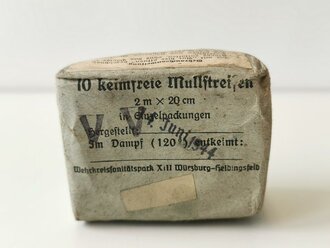 "10 keimfreie Mullstreifen" Wehrmacht datiert 1944