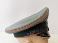 Schirmmütze für Mannschaften Kreiswehrersatzamt, Waffenfarbe orange, Hersteller Erel Sonderklasse, Kopfgrösse 55