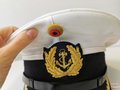 Bundesmarine Schirmmütze für einen Offizier, Kopfgrösse 58