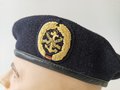 Bundesmarine Barett Marinesicherungstruppe, ungetragen, Kopfgrösse 58