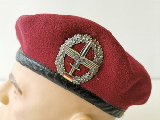 Bundeswehr Barett Heeresfliegertruppe, getragen, datiert...