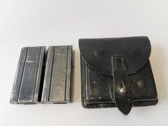 Bundesgrenzschutz oder Polizei Bayern, Tasche mit 2 Stück  30M1 Carbine Magazinen, so in den 50iger Jahre geführt