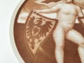 1. Weltkrieg, patriotischer Teller "Zur Erinnerung an große Zeit" vom Bayer. Landesverein vom Roten Kreuz. Durchmesser 21,5cm, Rosenthal, unbeschädigt