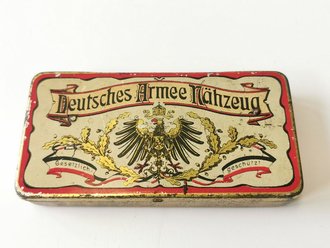 Kaiserreich " Deutsches Armee Nähzeug" Blechdose in sehr gutem Zustand