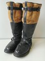 Luftwaffe, Paar Stiefel für fliegendes Personal. Verschlüsse gängig, originale Sohle, Etikett mit Reichsbetriebsnummer. Guter Zustand, Sohlenlänge 29cm