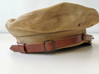 U.S. Army WWII Enlisted mens khaki crusher cap service, khaki, Size 7
