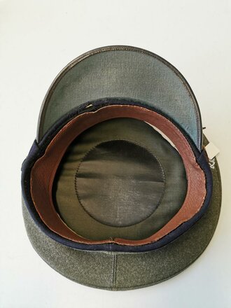 U.S. Marine Corps EM / NCO Visor hat, WWII or Korean war era. Sweatband loose, otherwise good condition