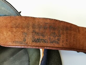 U.S. Marine Corps EM / NCO Visor hat, WWII or Korean war era. Sweatband loose, otherwise good condition