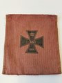 1. Weltkrieg, patriotische Hülle mit Eisernem Kreuz " Weihnachtsgruß vom Ortsausschuß vom Roten Kreuz Rasatt" 13 x 15cm