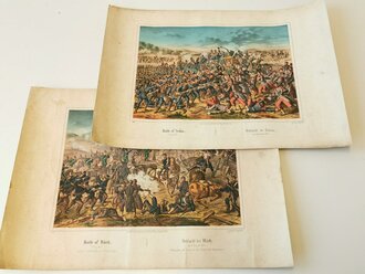 Deutsch Französischer Krieg 1870/71, 2 farbige...
