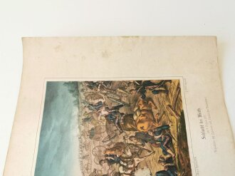 Deutsch Französischer Krieg 1870/71, 2 farbige Drucke " Schlacht bei Sedan und Wörth" Jeweils 35 x 50cm