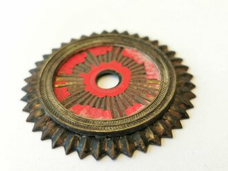 Kaiserreich, Kokarde für eine Pickelhaube für Offiziere, Eisen lackiert, Durchmesser 57mm