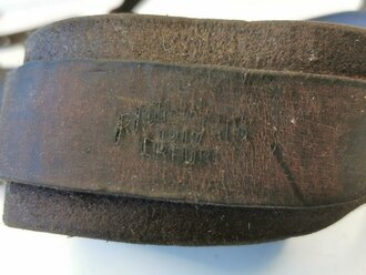 Hinterzeug zum Sielengeschirr 16 datiert 1917. Leder...