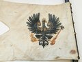 Preußische Stahlrohrlanze Modell 1890, Gereinigtes Stück in gutem Zustand, die Lanzenflagge vermutlich original zugehörig. KEIN VERSAND