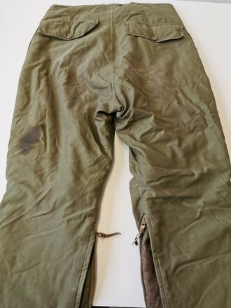 U.S. Army Air Forces, A-9 Alpaca Lined Flight Pants , used,  good condition.