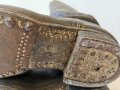 Paar Stiefel für Mannschaften der Wehrmacht. Weiches Leder, ungereinigtes Paar, Sohlenlänge  27cm