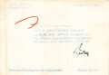 General der Infanterie Carl Püchler, eigenhändige Unterschrift auf einer Einladungskarte von 27.10.1942 als Kommandeur der 257. Infanterie Division
