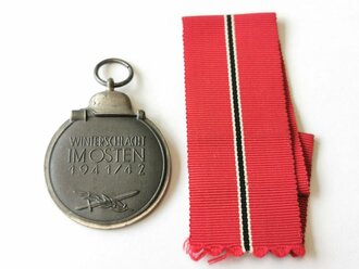 Medaille Winterschlacht im Osten, Hersteller 110 im Bandring Otto Zappe, Gablonz