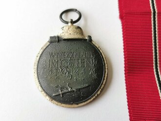 Medaille Winterschlacht im Osten, Hersteller 100 im Bandring Rudolf Wächtler & Lange, Mittweida