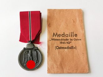 Medaille Winterschlacht im Osten in Tüte von Mayer Pforzheim