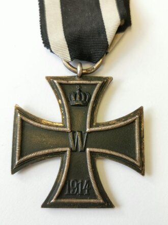 Eisernes Kreuz 2. Klasse 1914, Herstellermarkierung " CD 800" im Bandring